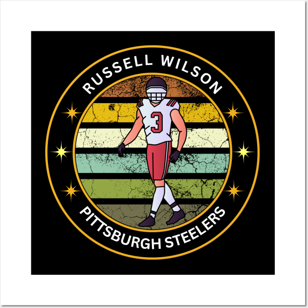 RETRO RUSSELL WILSON PITTSBURGH Wall Art by Lolane